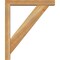 Ekena Millwork Traditional Block Rough Sawn Bracket w/ Offset Brace, Western Red Cedar, 4"W x 20"D x 24"H BKT0402X20X24TRA05RWR - alternate 4